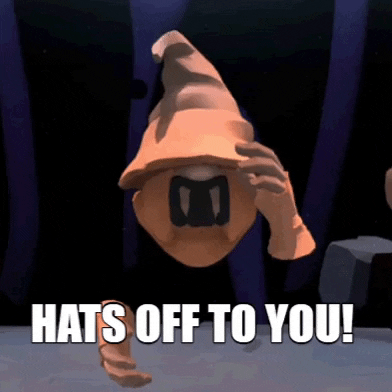 Hamu72 hat mage hats off hats off to you GIF