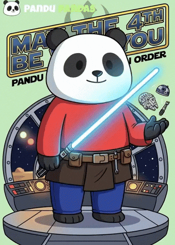 May The Fourth Be With You Star Wars GIF by Pandu Pandas