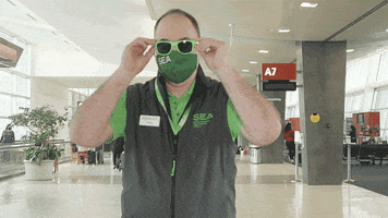 Sunglasses Reaction GIF by Seattle-Tacoma International Airport