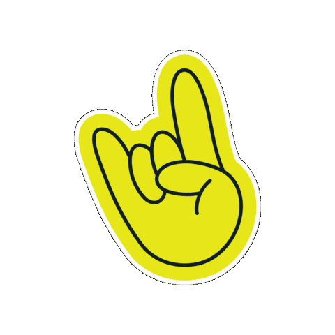 Awesome Rock On Sticker by BrandBuff Digital