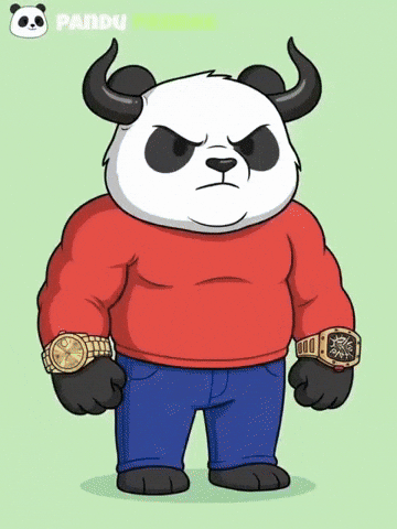 Angry Panda GIF by Pandu Pandas
