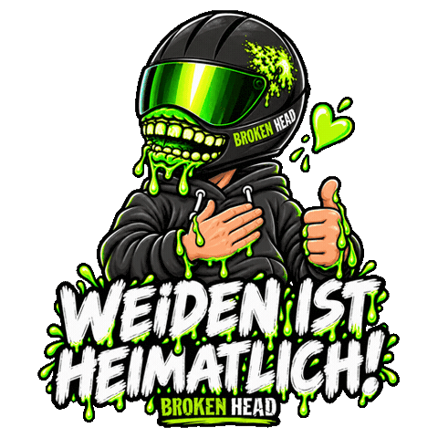 Oberpfalz Helmut Sticker by Broken Head