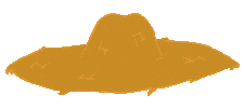 Straw Hat Loop Sticker
