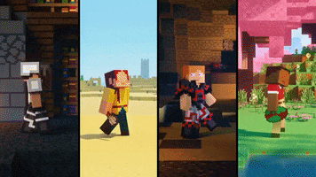 Walking Moving GIF by Minecraft