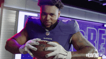 Football Squeezing GIF by Baltimore Ravens