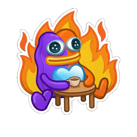 Cup Of Tea Drinking Sticker by TON Community