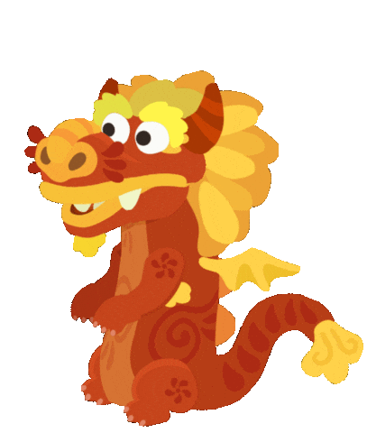 Chinese New Year Dragon Sticker by Studycat