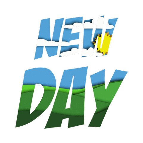 Happy New Day Sticker
