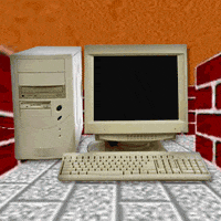 retro computer GIF