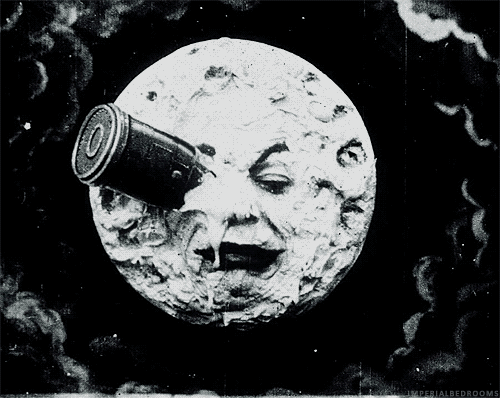 Image result for le voyage dans la lune gif