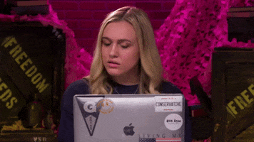 Laptop Reaction GIF by Turning Point USA