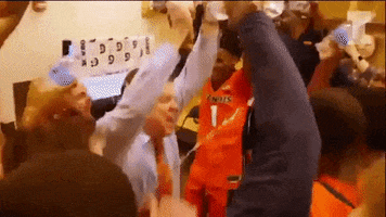 Excited Illinois Basketball GIF by Fighting Illini Athletics
