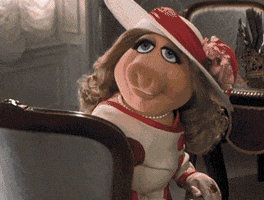 muppetwiki muppets miss piggy diana rigg great muppet caper GIF