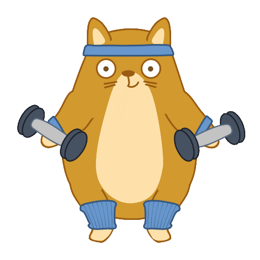 Cat Fitness Sticker by Share It Again for iOS & Android GIPHY