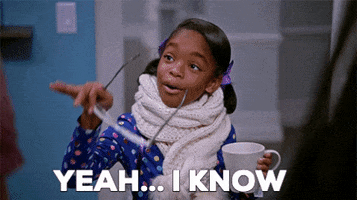 TV gif. Marsai Martin as Diane in Blackish smiles as she puts on gigantic sunglasses like she knows she's fabulous. Text, "Yeah...I know."