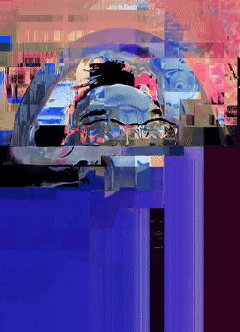 michaelpaulukonis abstract selfie shattered glitchaesthetic GIF
