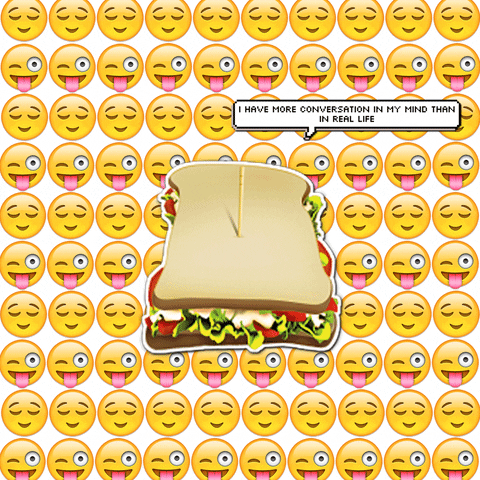 Emoji Sandwich GIF by Anne Horel