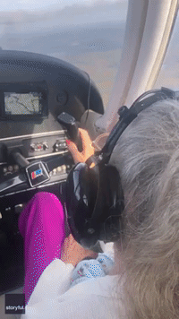84-Year-Old Ex-Pilot Fulfills Bucket-List Wish to Fly Again Above Fall Foliage
