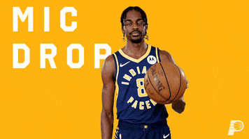 Walk Off Mic Drop GIF by Indiana Pacers