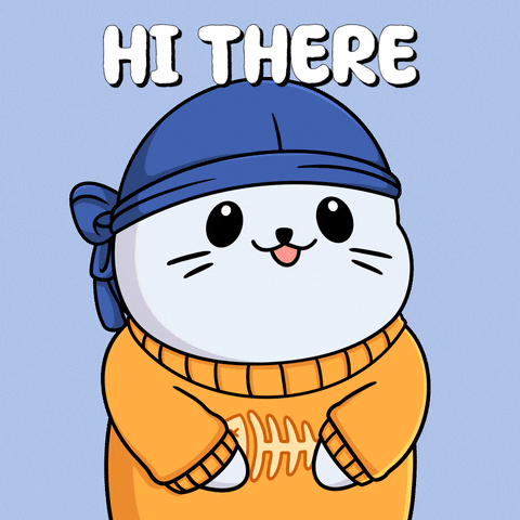 Good Morning Hello GIF by Sappy Seals