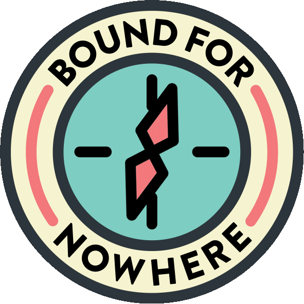 Travel Direction Sticker by Bound For Nowhere