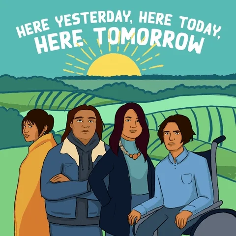 We Are Here Indigenous People GIF