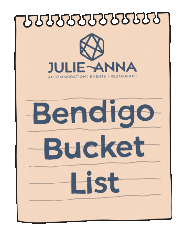 Julieanna Sticker by Julie-Anna Inn Bendigo