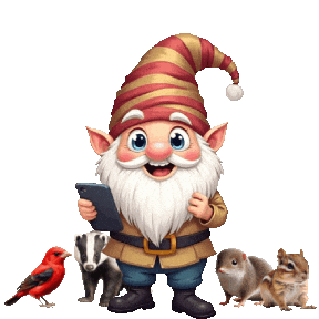 Cute Gnome Taking A Selfie Sticker
