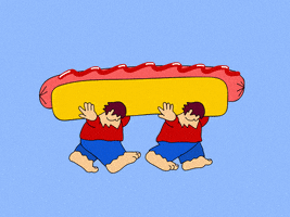 Food Hotdog GIF by Juan Billy