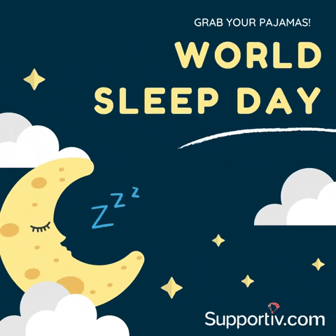 World Sleep Day Star GIF by Supportiv.com