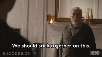 Stick Together Brian Cox GIF by SuccessionHBO