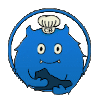 Blue Monster Sticker by CookBeast