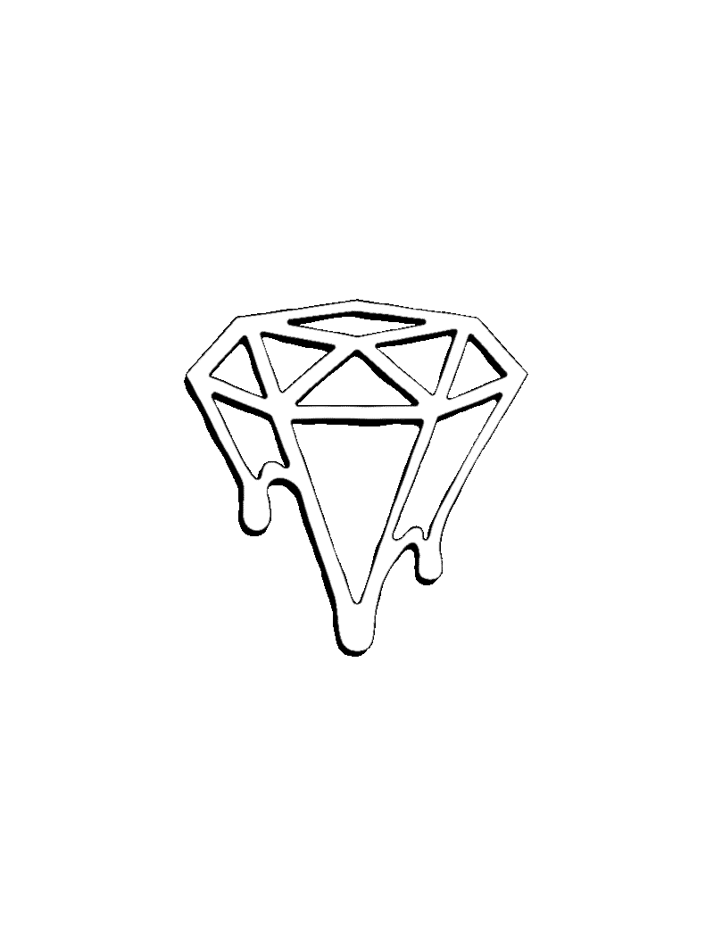 Cannabis Diamond Sticker by BuddiesBrand