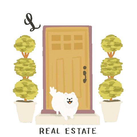 Real Estate Dog Sticker by Lauren Hamlin Real Estate