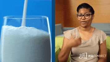 American Sign Language Milk Gif By Asl Connect Find Share On Giphy