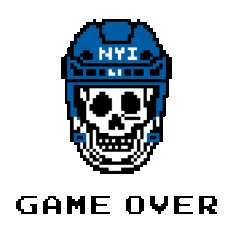 Game Over Hockey Sticker by New York Isles Social Club