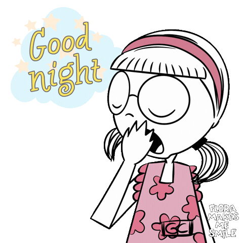 Sleepy Good Night Sticker