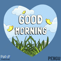 Good Morning Love GIF by Pudgy Penguins