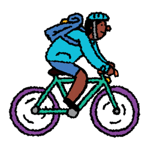 Biking Cyclist Sticker