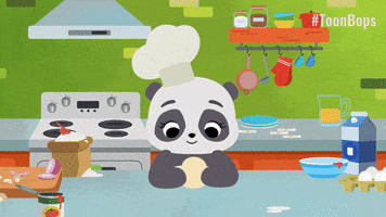 Pizza Dough Panda GIF by Treehouse Direct