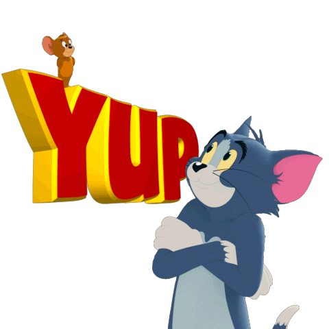 Tom Cat Yes Sticker by Tom & Jerry