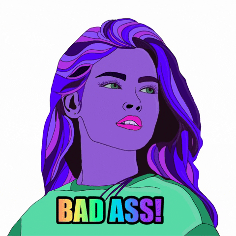 Bad Ass Woman GIF by quickgetthetarotcards
