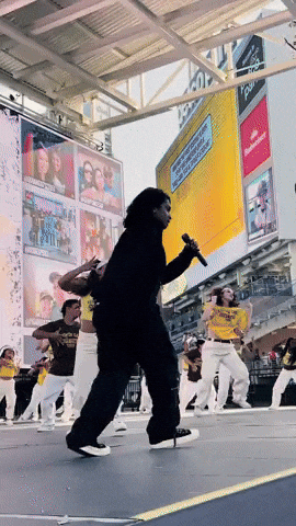 Ashwin Gane on the Field at Petco Park