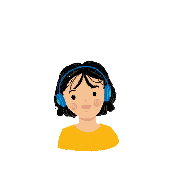 Girl Listening Now Sticker by Shophouse & Co