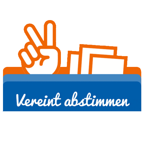 Vereint Abstimmen Sticker by spardahessen
