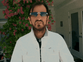 Peace Out Beatles GIF by Ringo Peace and Love