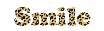 Smile Sticker by Leopardprints photography