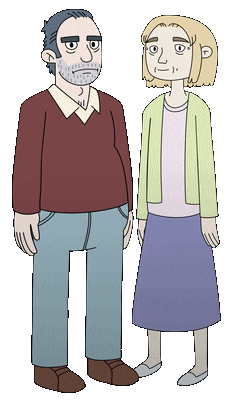 Man And Woman Couple Sticker