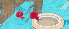 Swim GIF by Mononoke_The_Movie