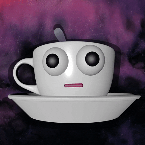 Confused Coffee GIF